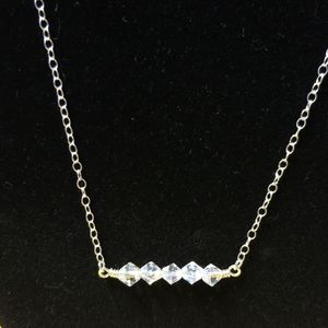 5 Aurora Borealis Crystal Pendant Necklace!